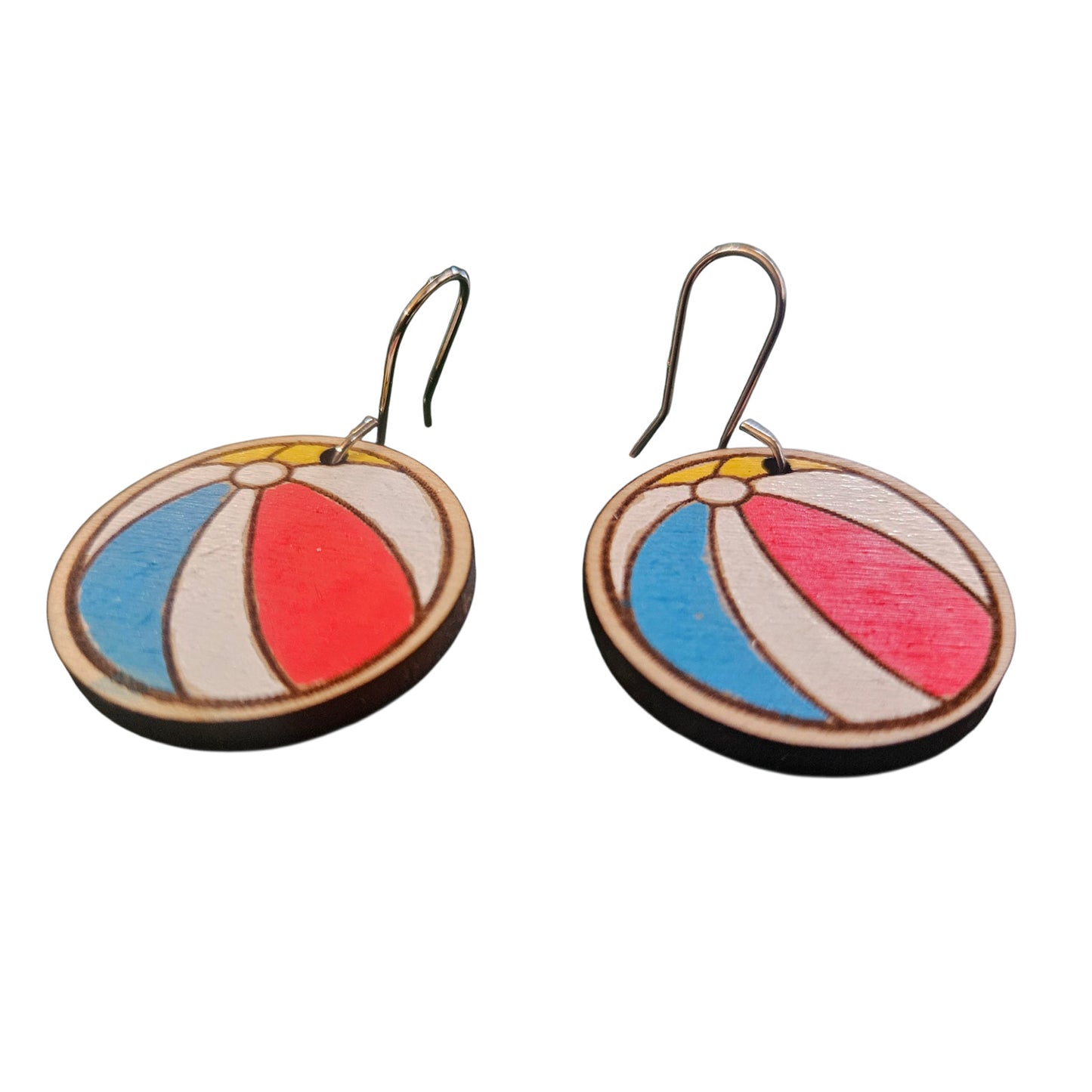 Beach Ball Earrings - Glowforge