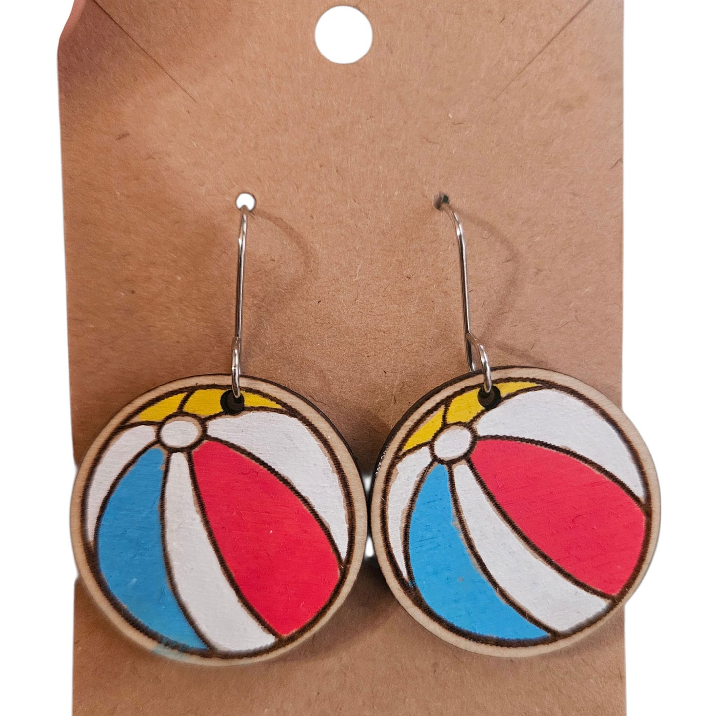 Beach Ball Earrings - Glowforge