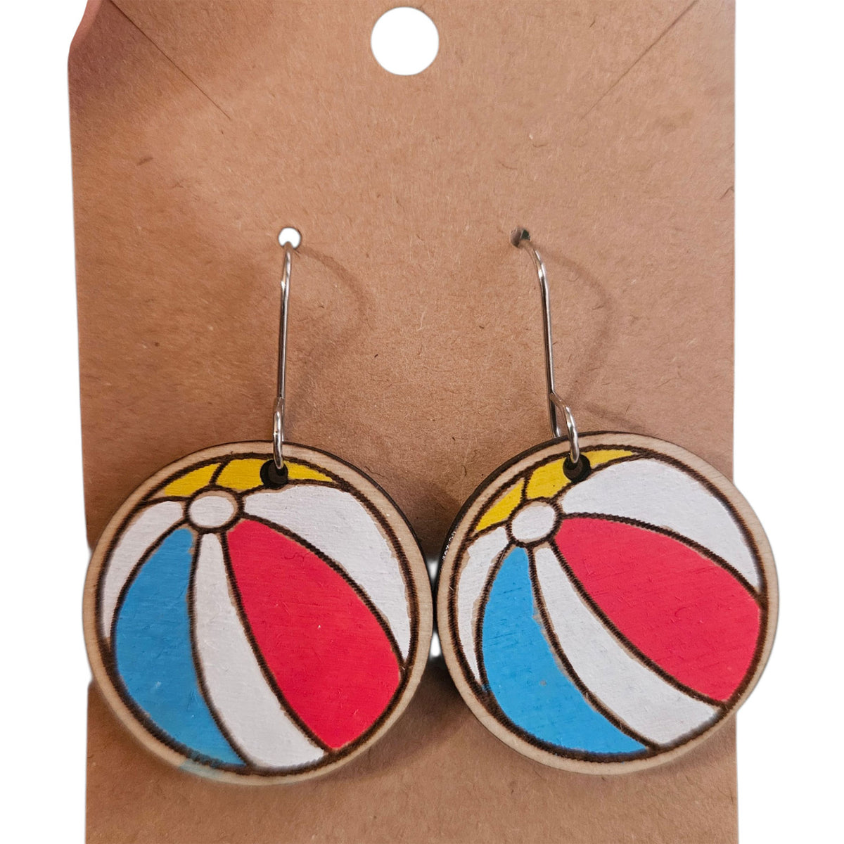 Beach Ball Earrings - Glowforge