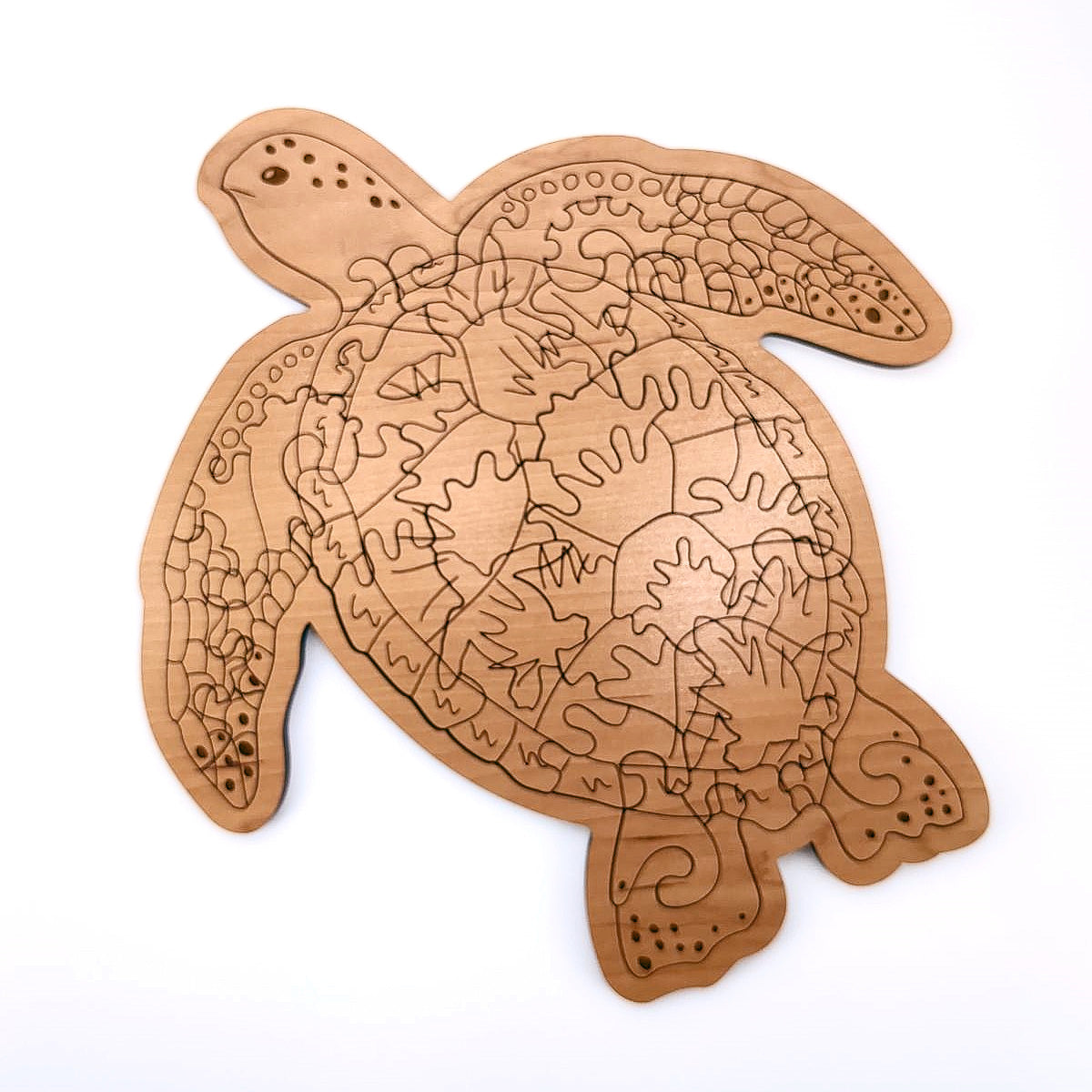 Beachy Momma Sea Turtle with Babies Customizable Tray Puzzle