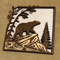 Bear Layer Wall Art - Glowforge