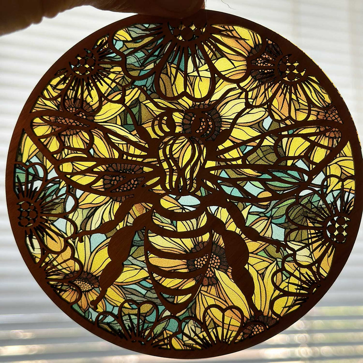 Bee Radiance Suncatcher - Glowforge