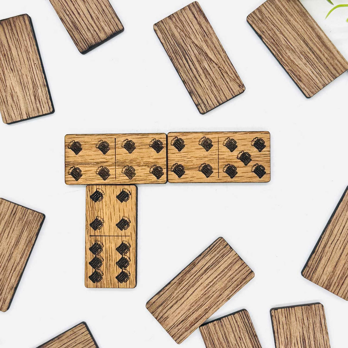 Beer Mug Domino Game (Set of 28) - Glowforge