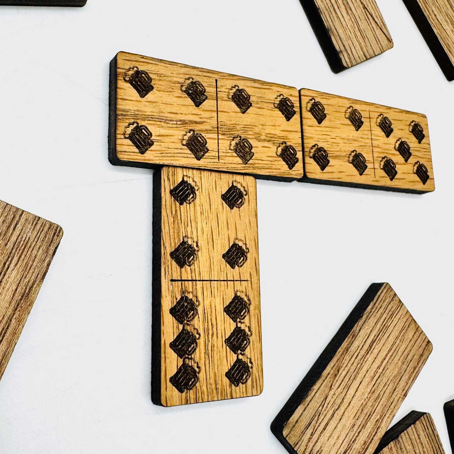 Beer Mug Domino Game (Set of 28) - Glowforge