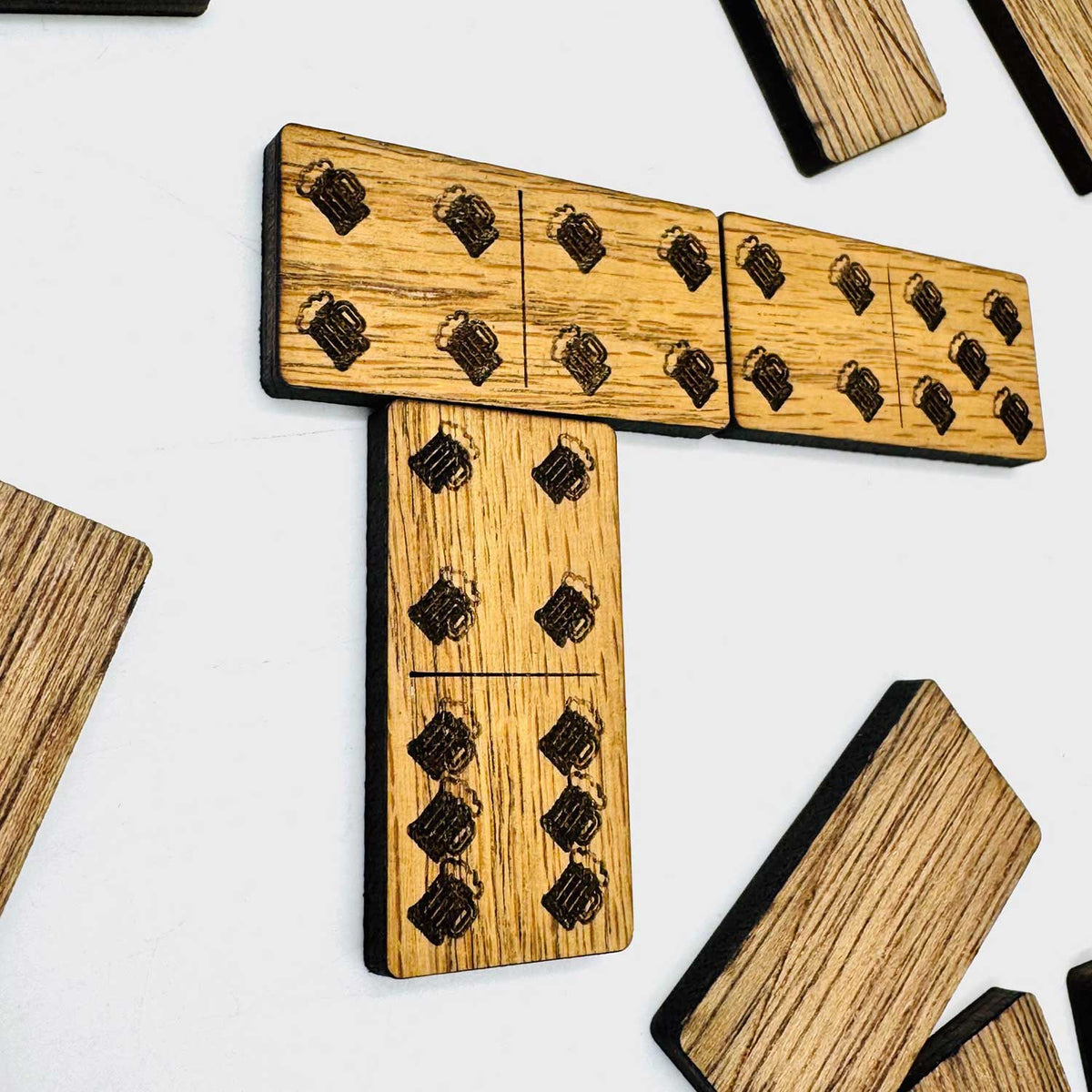 Beer Mug Domino Game (Set of 28) - Glowforge