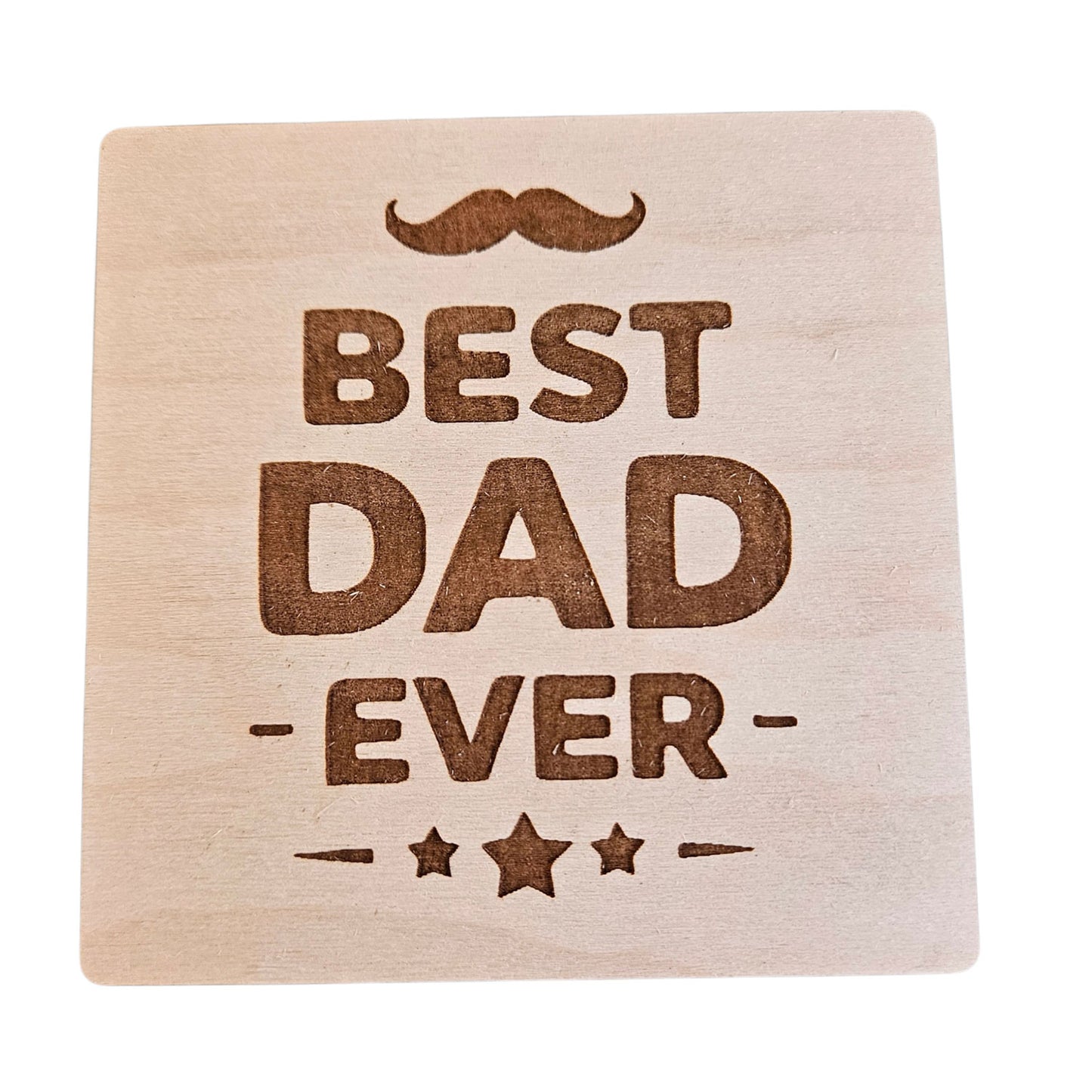 Best Dad Coaster Design #3  - Glowforge