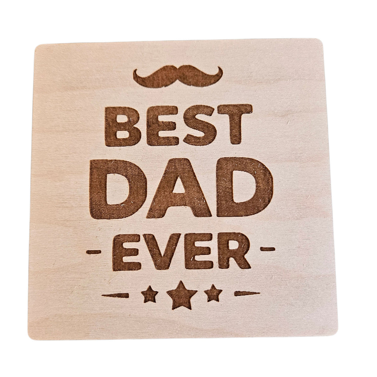 Best Dad Coaster Design #3  - Glowforge