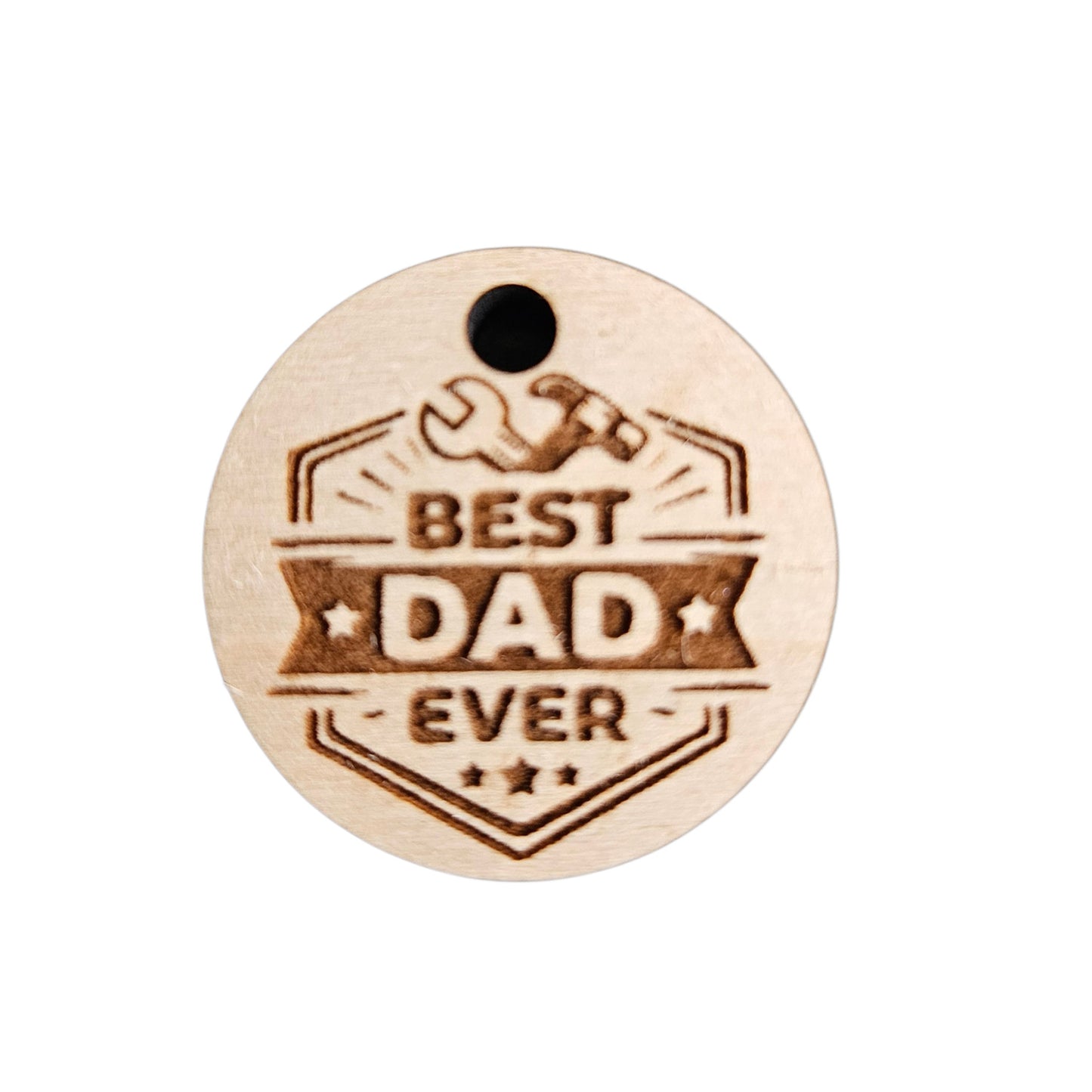 Best Dad Ever Keychain Design #2 - Glowforge