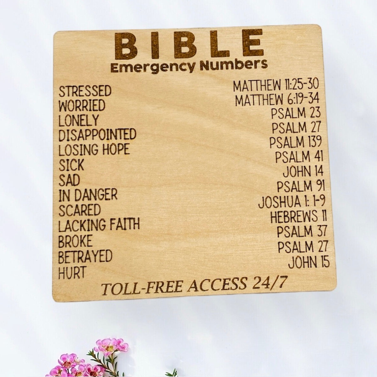 Emergency Scripture Magnets Bible Emergency Verse Easter Wall Decor – Glowforge Shop