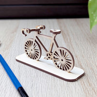 Bicycle Miniature on Stand – Simple Tiny 3D Model for Decor or Collection - Glowforge
