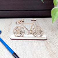 Bicycle Miniature on Stand – Simple Tiny 3D Model for Decor or Collection - Glowforge