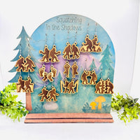 Bigfoot Earring (Set of 11) with Display Stand - Sasquatch Earrings Collection #1 - Glowforge