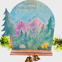 Bigfoot Earring (Set of 8) with Display Stand - Sasquatch Earrings Collection #2 - Glowforge