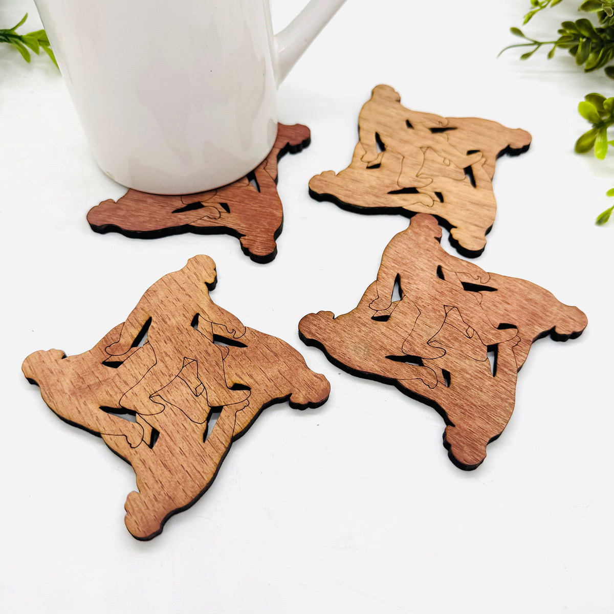 Bigfoot Sasquatch Table Protector Coasters (Set of 4) - Glowforge