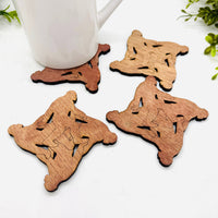 Bigfoot Sasquatch Table Protector Coasters (Set of 4) - Glowforge