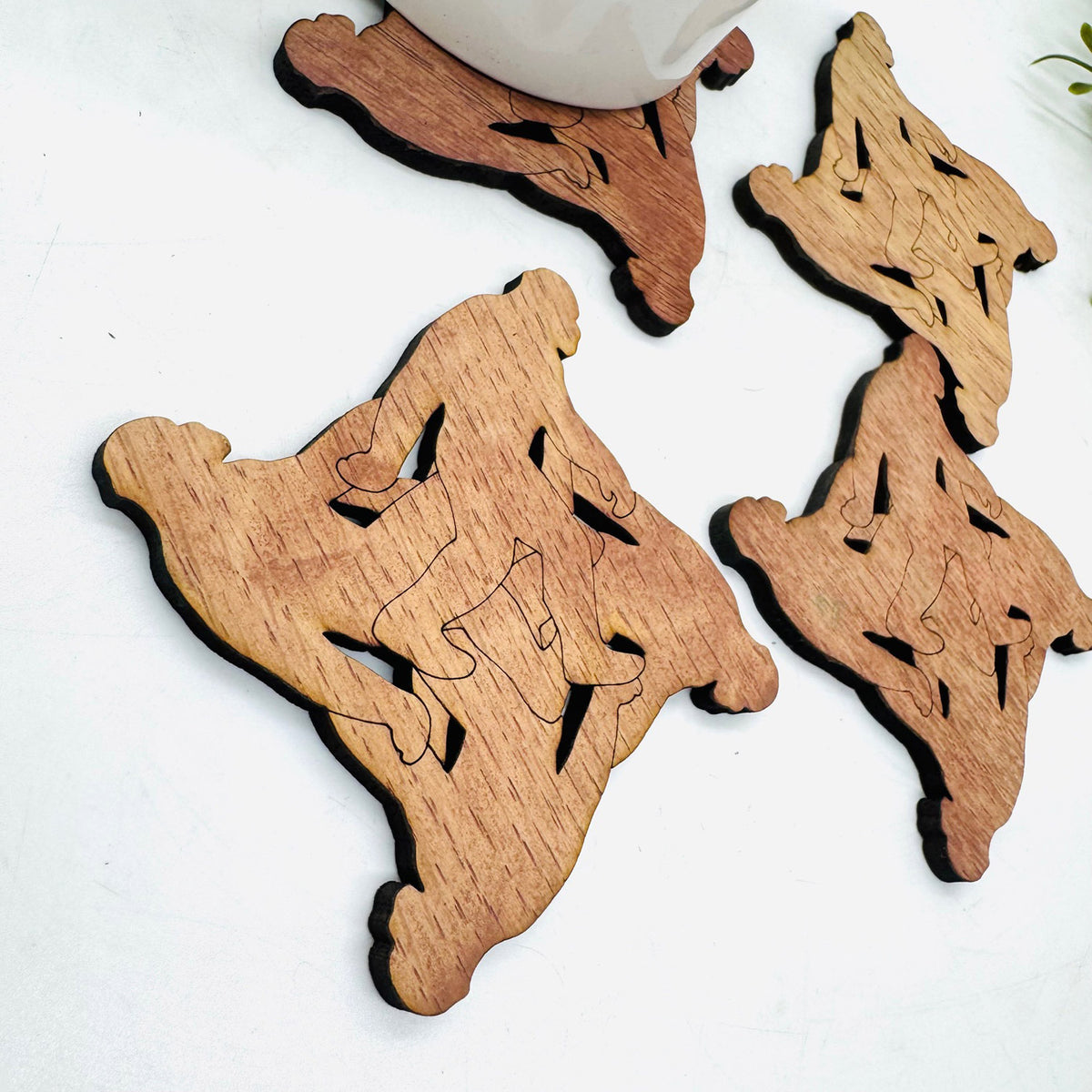Bigfoot Sasquatch Table Protector Coasters (Set of 4) - Glowforge