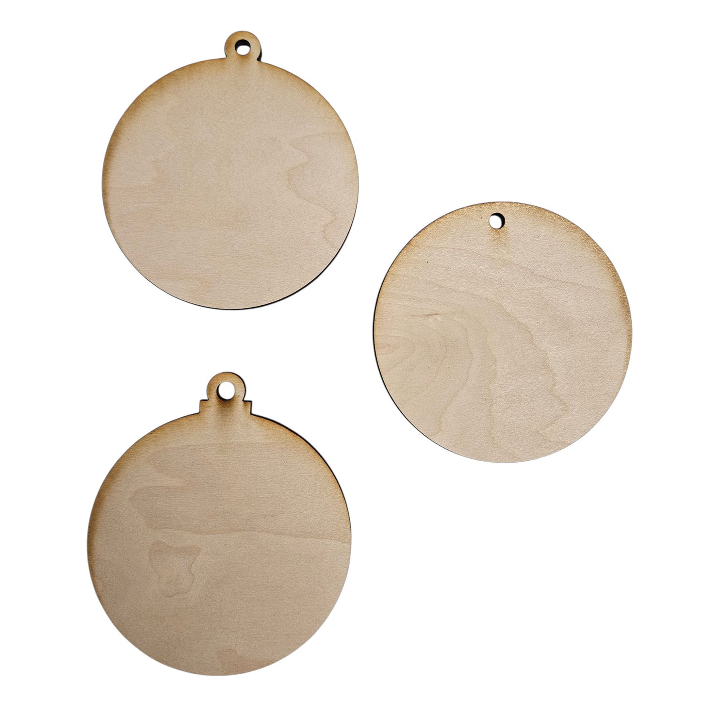 Blank Christmas Ornament Shapes Ready for Your Designs (Set of 3) - Glowforge