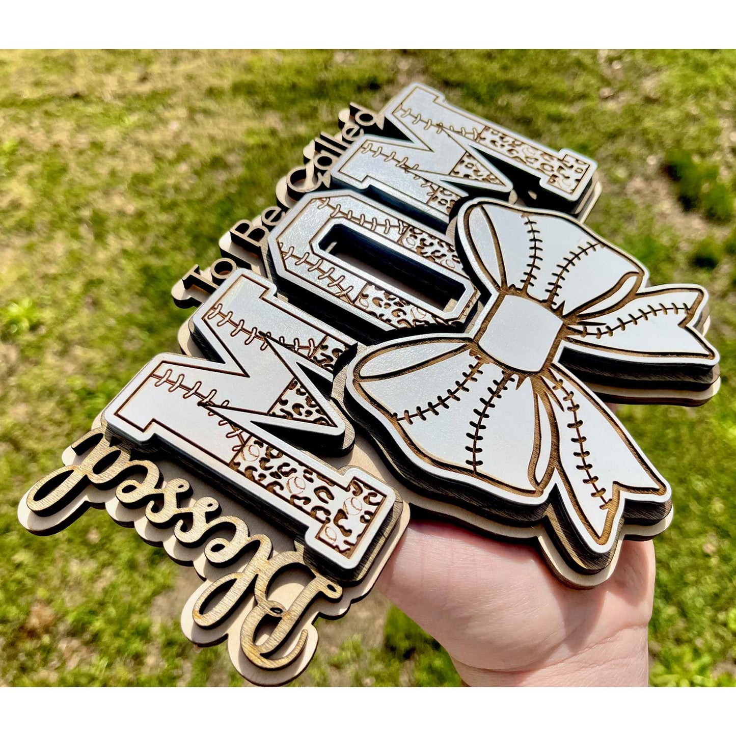 Blessed To Be Baseball / Softball MOM Wall Hanger - Glowforge