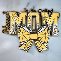 Blessed To Be Cheetah / Basketball Print MOM Wall Hanger - Glowforge