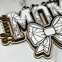 Blessed To Be Cheetah / Basketball Print MOM Wall Hanger - Glowforge