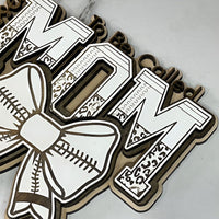 Blessed To Be Cheetah / Football Print MOM Wall Hanger - Glowforge