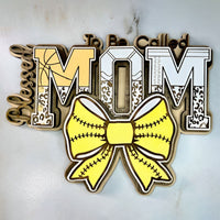 Blessed To Be Cheetah / Golf Print MOM Wall Hanger - Glowforge