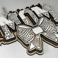 Blessed To Be Cheetah / Golf Print MOM Wall Hanger - Glowforge