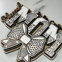 Blessed To Be Cheetah / Golf Print MOM Wall Hanger - Glowforge