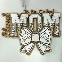 Blessed To Be Cheetah / Hockey Print MOM Wall Hanger - Glowforge