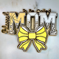 Blessed To Be Cheetah / Hockey Print MOM Wall Hanger - Glowforge