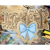 Blessed To Be GIGI Floral Wall Hanger - Glowforge