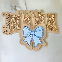 Blessed To Be NANA Floral Wall Hanger - Glowforge