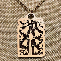 Bluebell Necklace Pendant - Glowforge