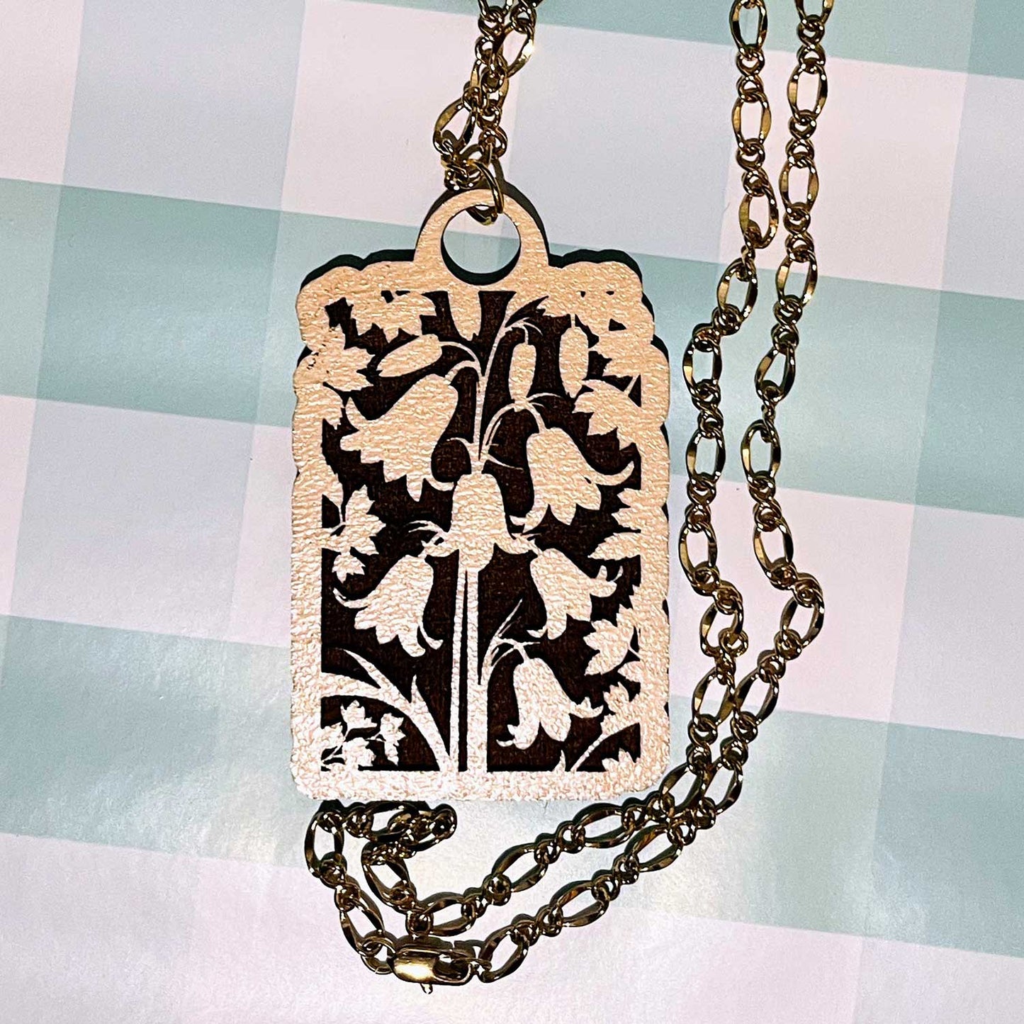 Bluebell Necklace Pendant - Glowforge