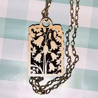 Bluebell Necklace Pendant - Glowforge