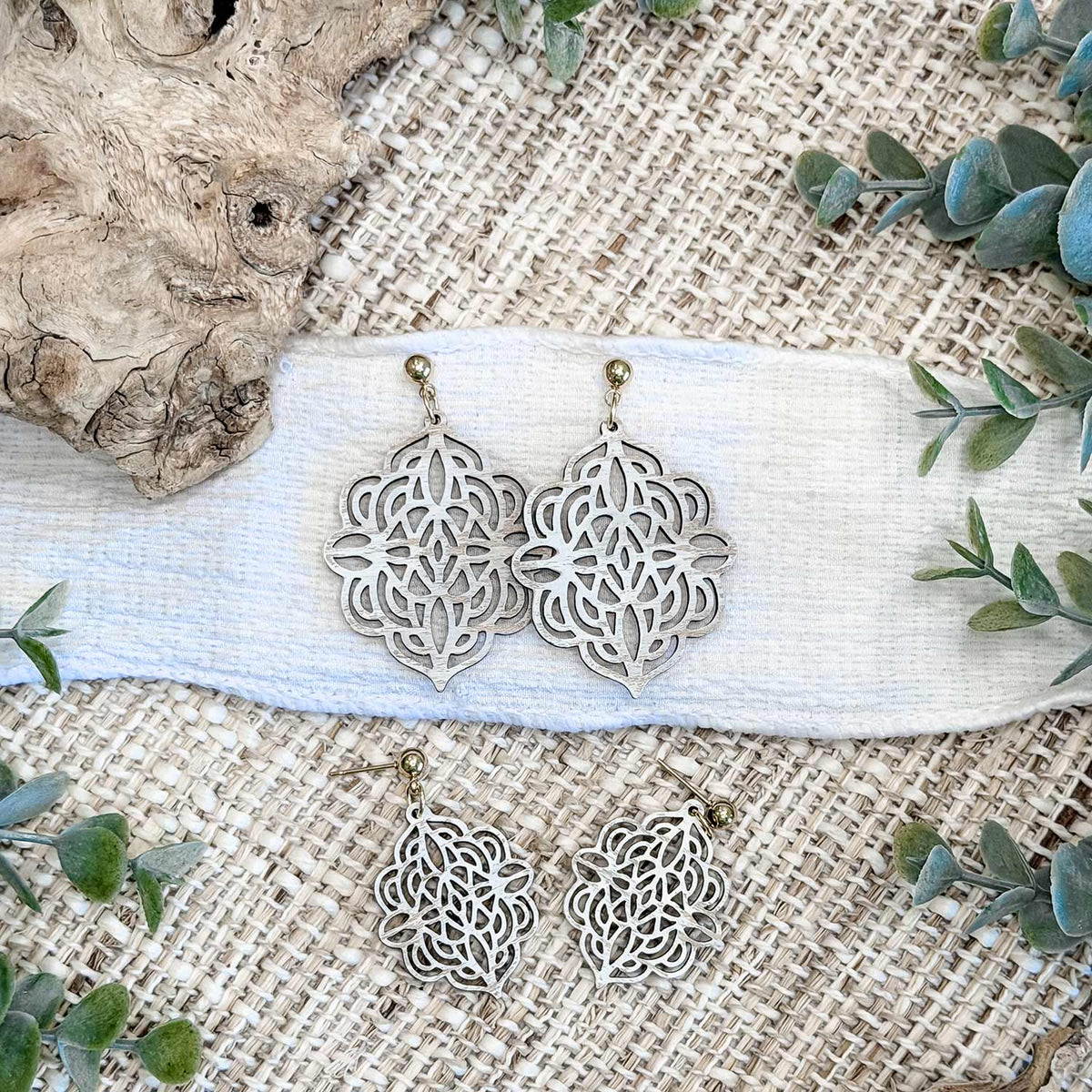 Boho Floral Earrings (Set of 2) - Glowforge