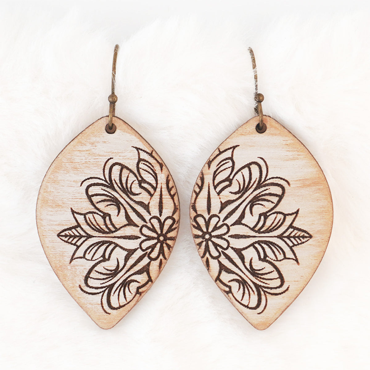 Boho Mandala Teardrop Dangle Earrings – Glowforge Shop