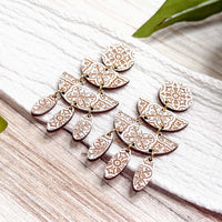 Boho Moroccan Tile Statement Earrings - Glowforge