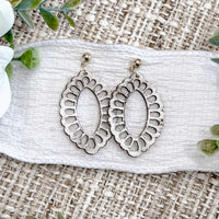 Boho Oval Statement Earrings - Glowforge