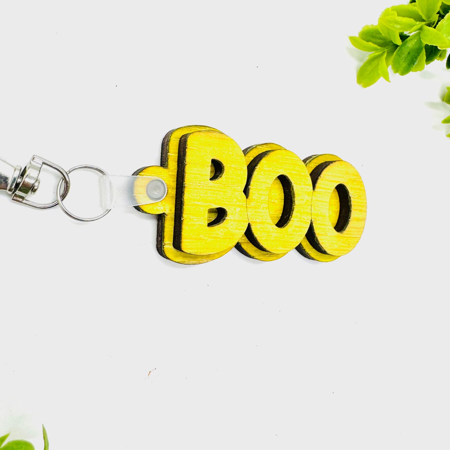 BOO Layered Word Keychain – Glowforge Shop