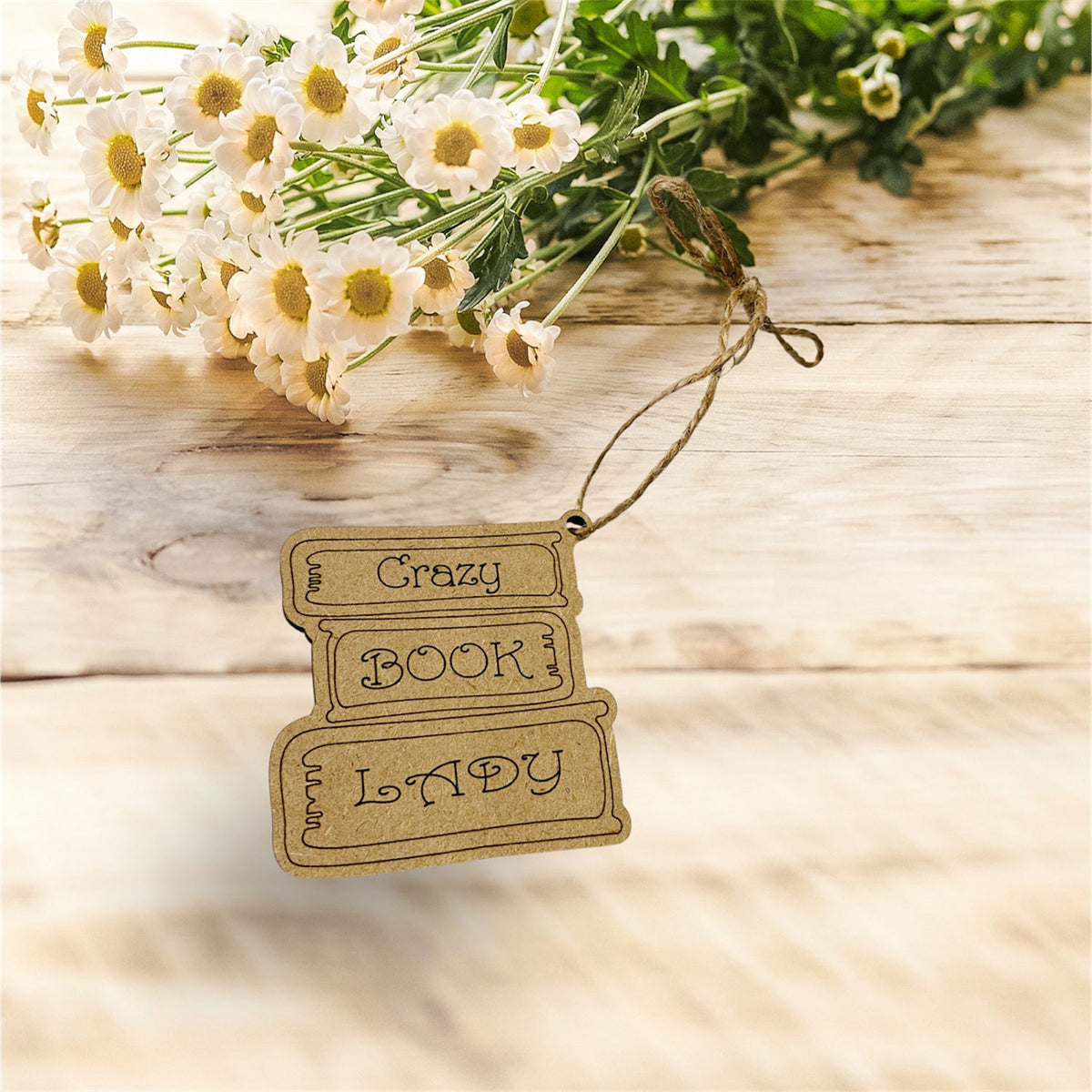 Book Lady Reading Ornament (Set of 2) - Glowforge