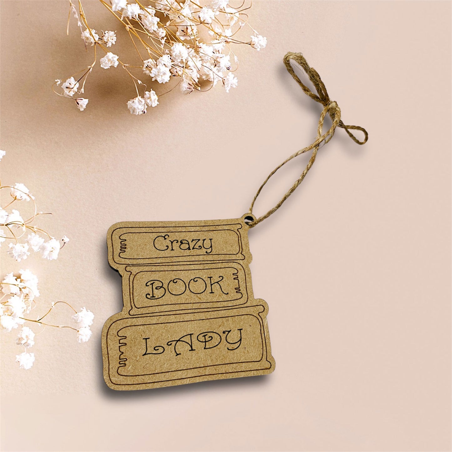 Book Lady Reading Ornament (Set of 2) - Glowforge