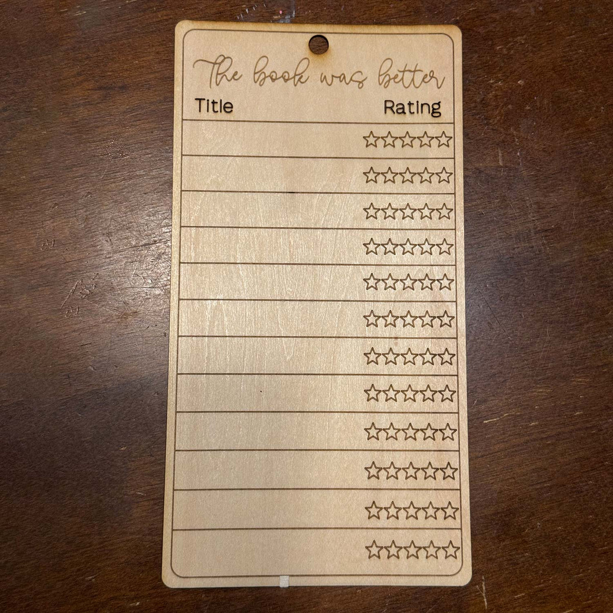Book Lover Rating Bookmarks - The Book Was Better - Glowforge
