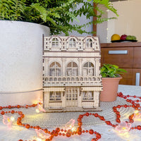 Book Nook House - Miniature Diorama with Window Silhouettes - Glowforge