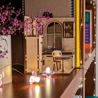 Book Nook Kitchen - Dollhouse-Style Miniature Diorama for Bookshelf Display - Glowforge