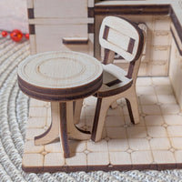Book Nook Kitchen - Dollhouse-Style Miniature Diorama for Bookshelf Display - Glowforge