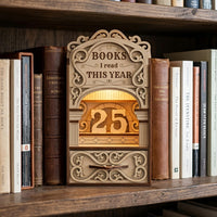 Books I Read This Year - Reading Tracker Book Nook with Shelf - Glowforge