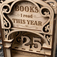 Books I Read This Year - Reading Tracker Book Nook with Shelf - Glowforge
