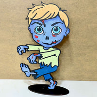 Boy Zombie Halloween Stand - Glowforge