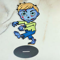 Boy Zombie Halloween Stand - Glowforge